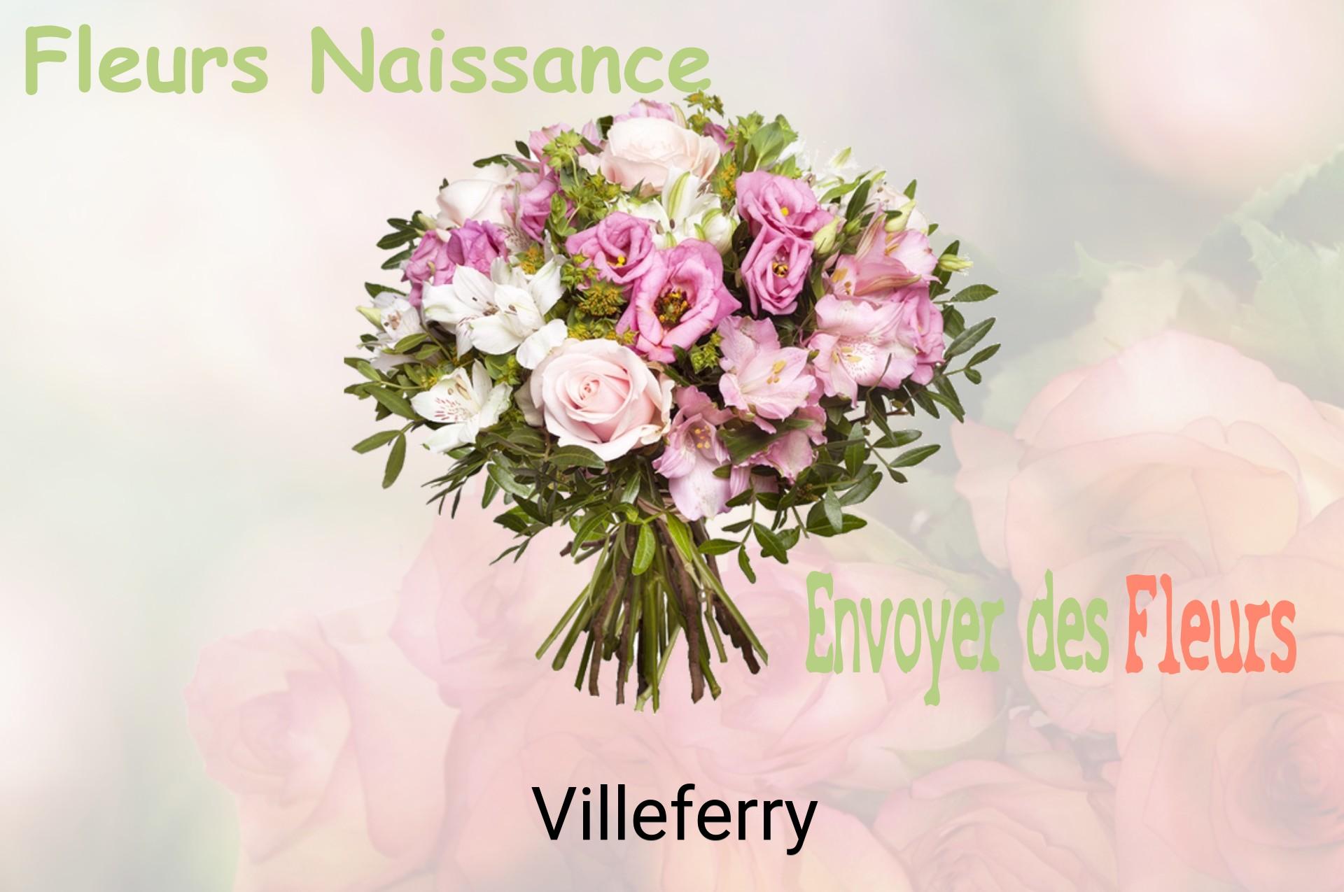 Bouquet de fleurs de naissance livré à Villeferry